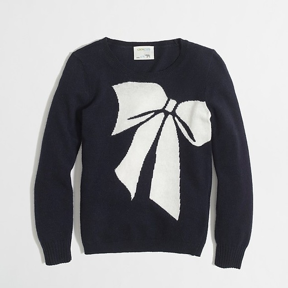 Crewcuts Other - CrewCuts • 4T • Navy Bow Sweater Knit Wool Jumper